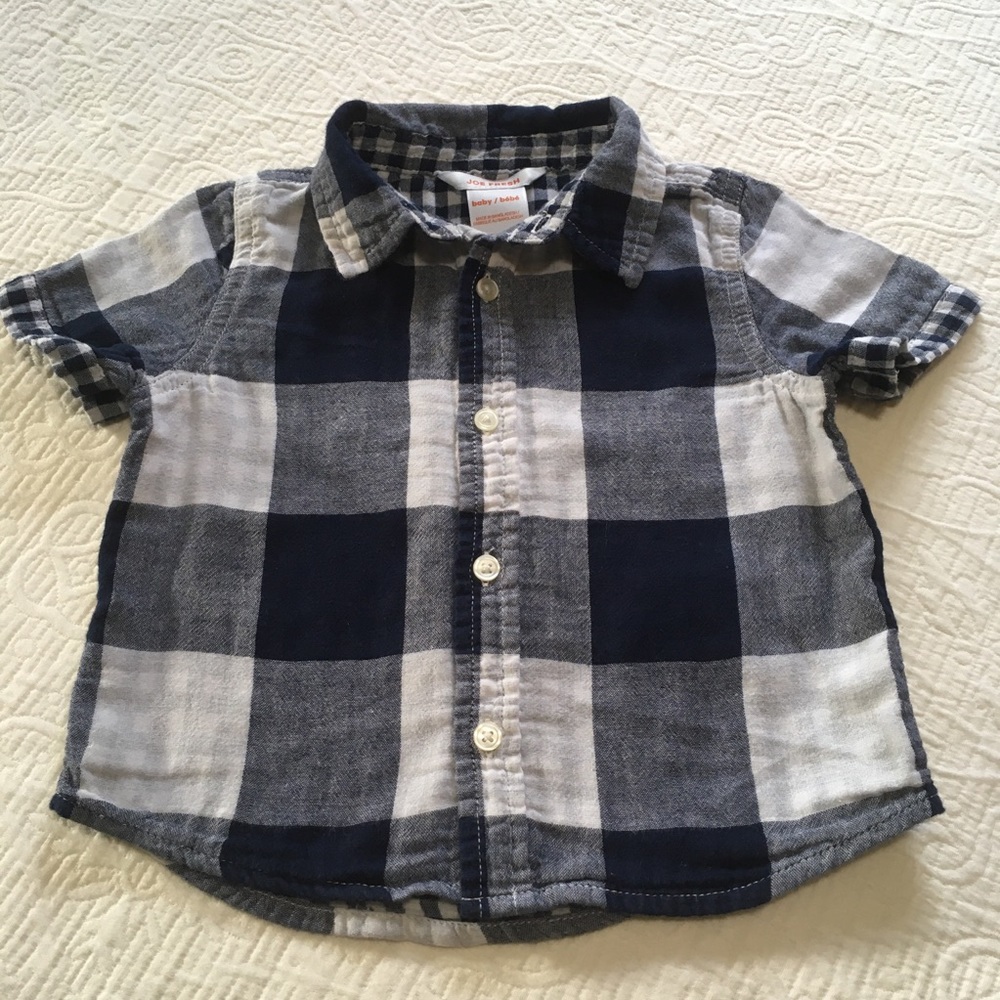 12-18m (5/$20) Gingham Button-Down by Joe Fresh